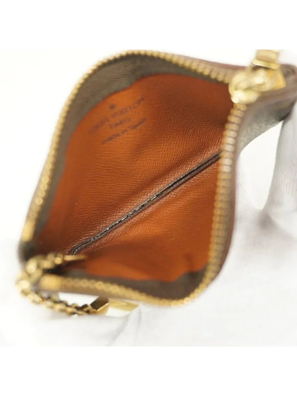 Louis Vuitton Coin Purse Monogram Pochette Cles Brown